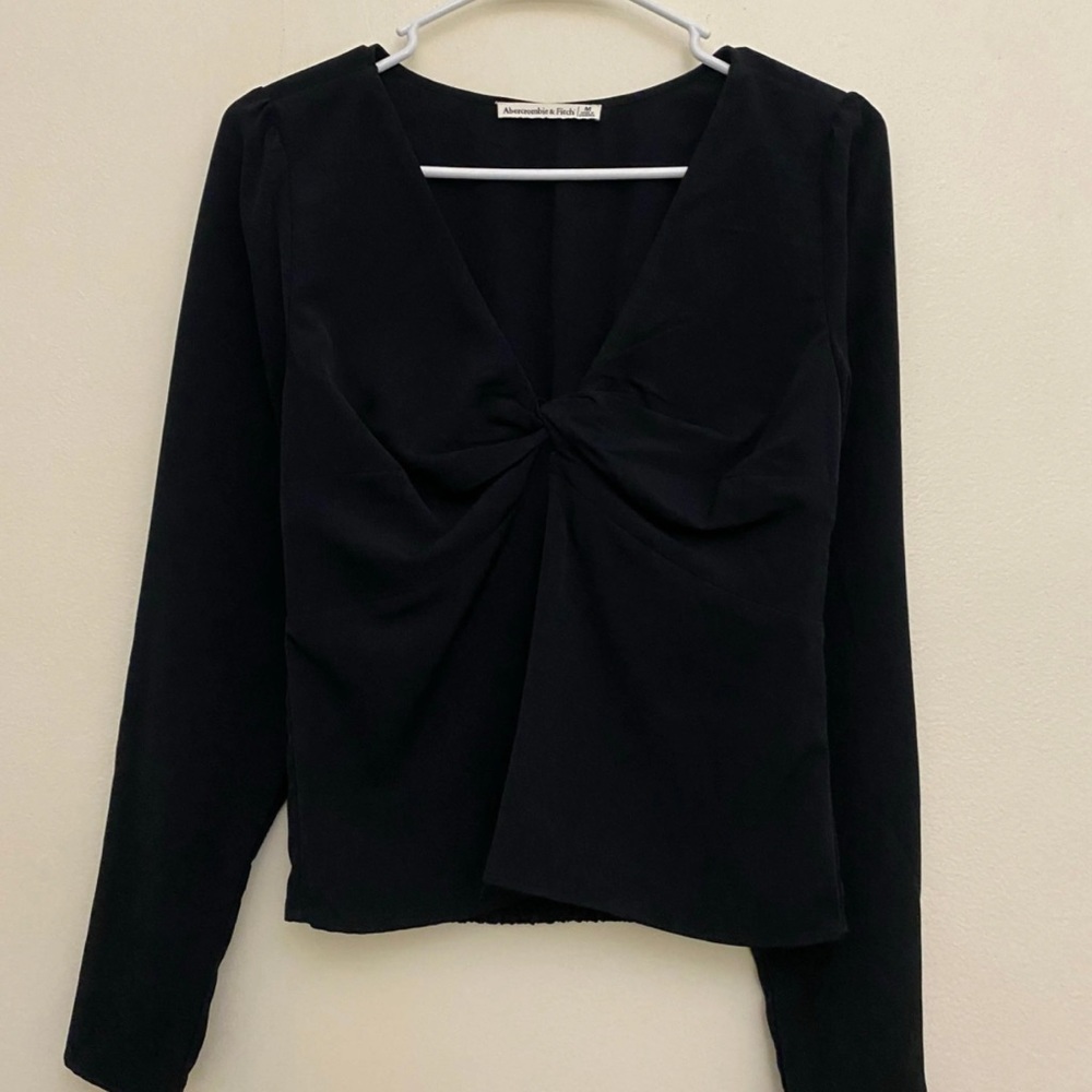 Abercrombie and Fitch black dressy top size S